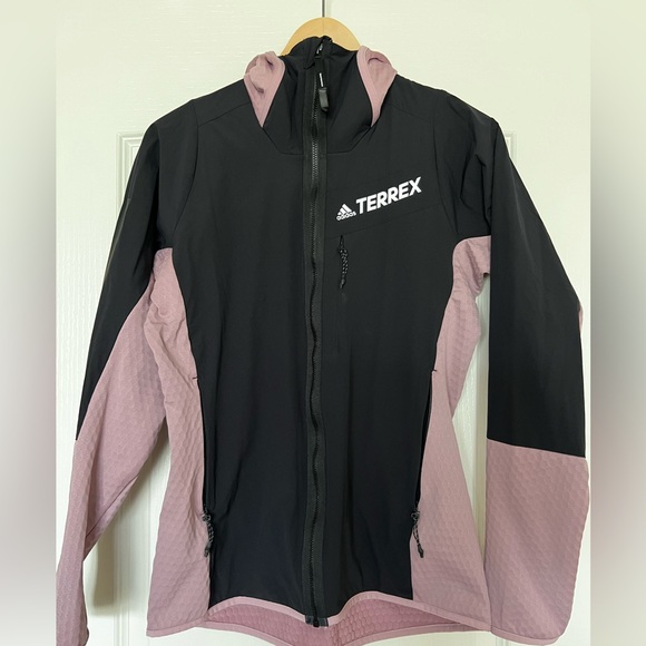 ADIDAS Techrock Flooce Wind Hooded Jacket - Women's - Picture 2 of 7